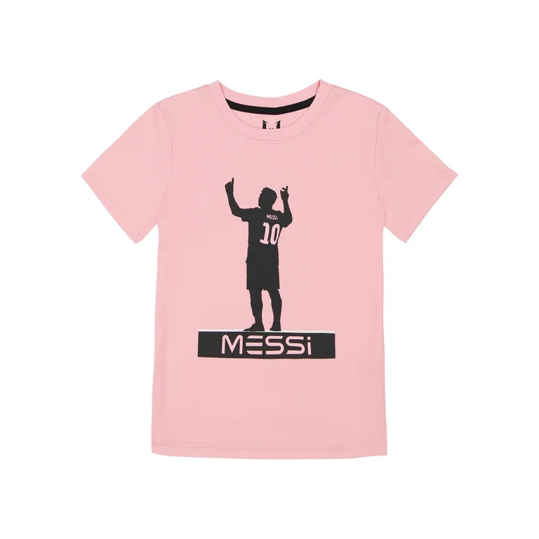 Messi Boy's Athletic Short Sleeve Graphic T-Shirt, Sizes 4-16 | Walmart (US)