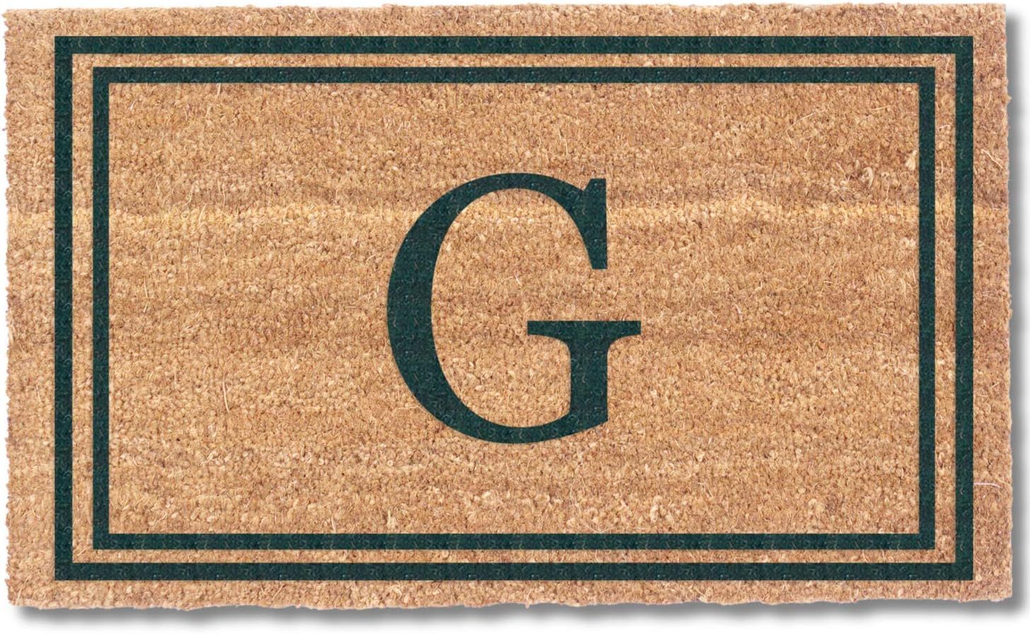 Amazon.com: Coir Doormats (Green, 22" x 36") USA | Personalized Doormats with Monogram | Tough Co... | Amazon (US)