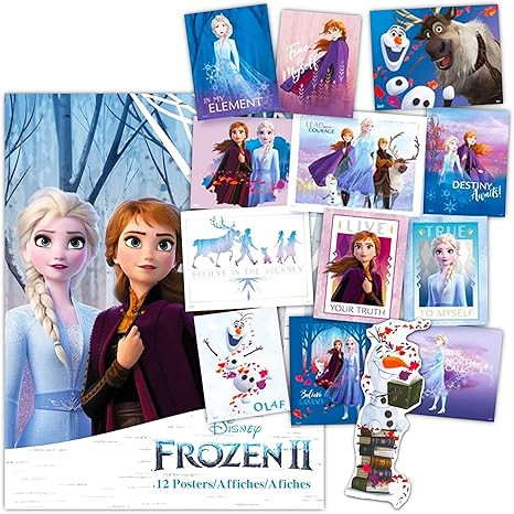 Artist Unknown Disney Frozen 2 Poster Book Super Set ~ Bundle Includes 12 Posters Featuring Elsa,... | Amazon (US)