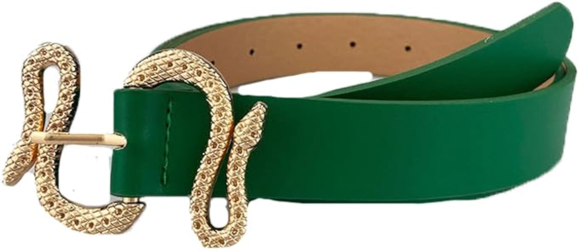 COTIM COYIN Women's Fashion Leather Belts with Snake Buckle Design | Amazon (US)