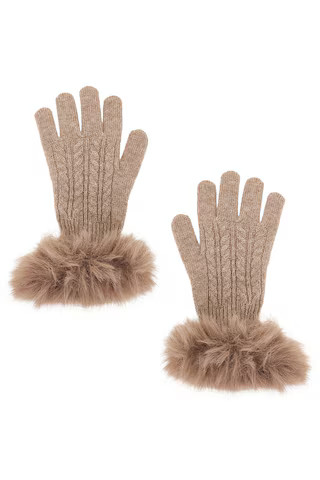Adrienne Landau The Cashmere Glove in Tawny Brown from Revolve.com | Revolve Clothing (Global)