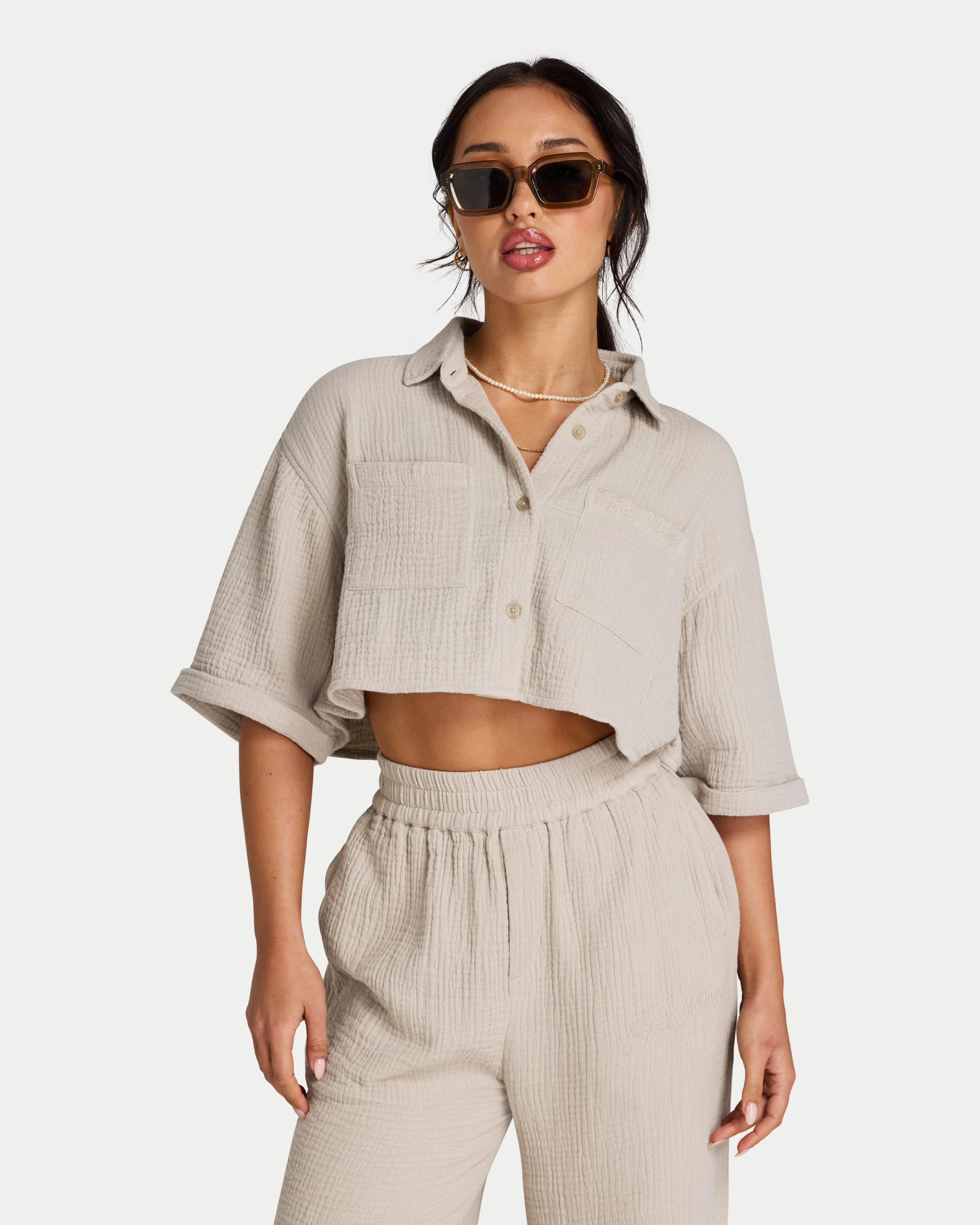Womens Resort Cropped Shirt | HERA Clothing