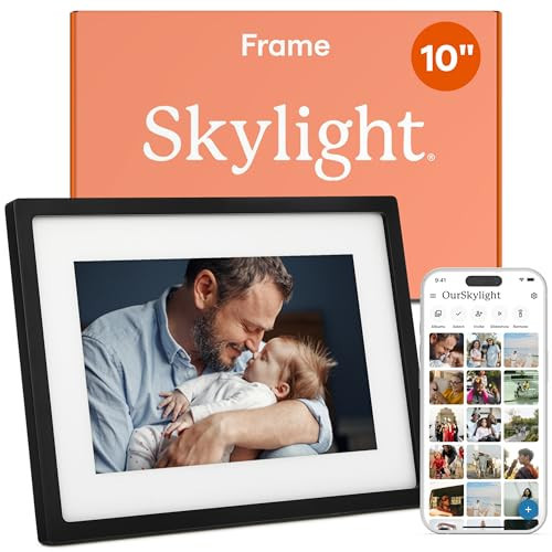 Skylight Frame – WiFi Digital Picture Frame Customer Support, Touch Screen Digital Photo Frame with Easy Setup, Photo Gifts for Parents and Grandparents - 10 Inch Black | Amazon (US)