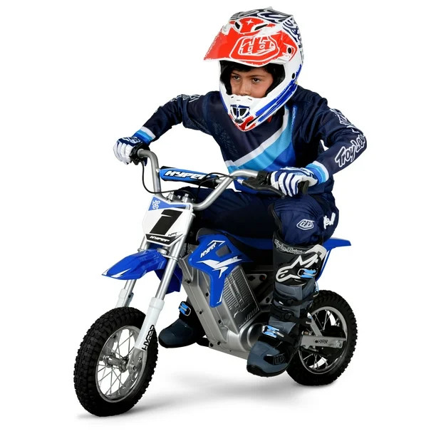Hyper Toys HPR 350 Dirt Bike 24 Volt Electric Motorcycle in Blue | Walmart (US)