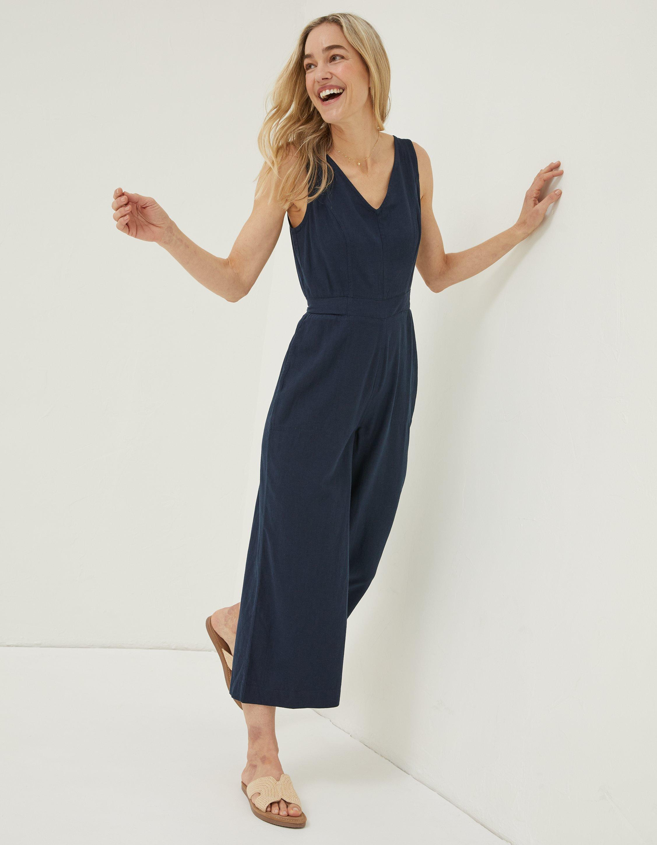 Aderyn Linen Blend Jumpsuit | FatFace (US & Canada)