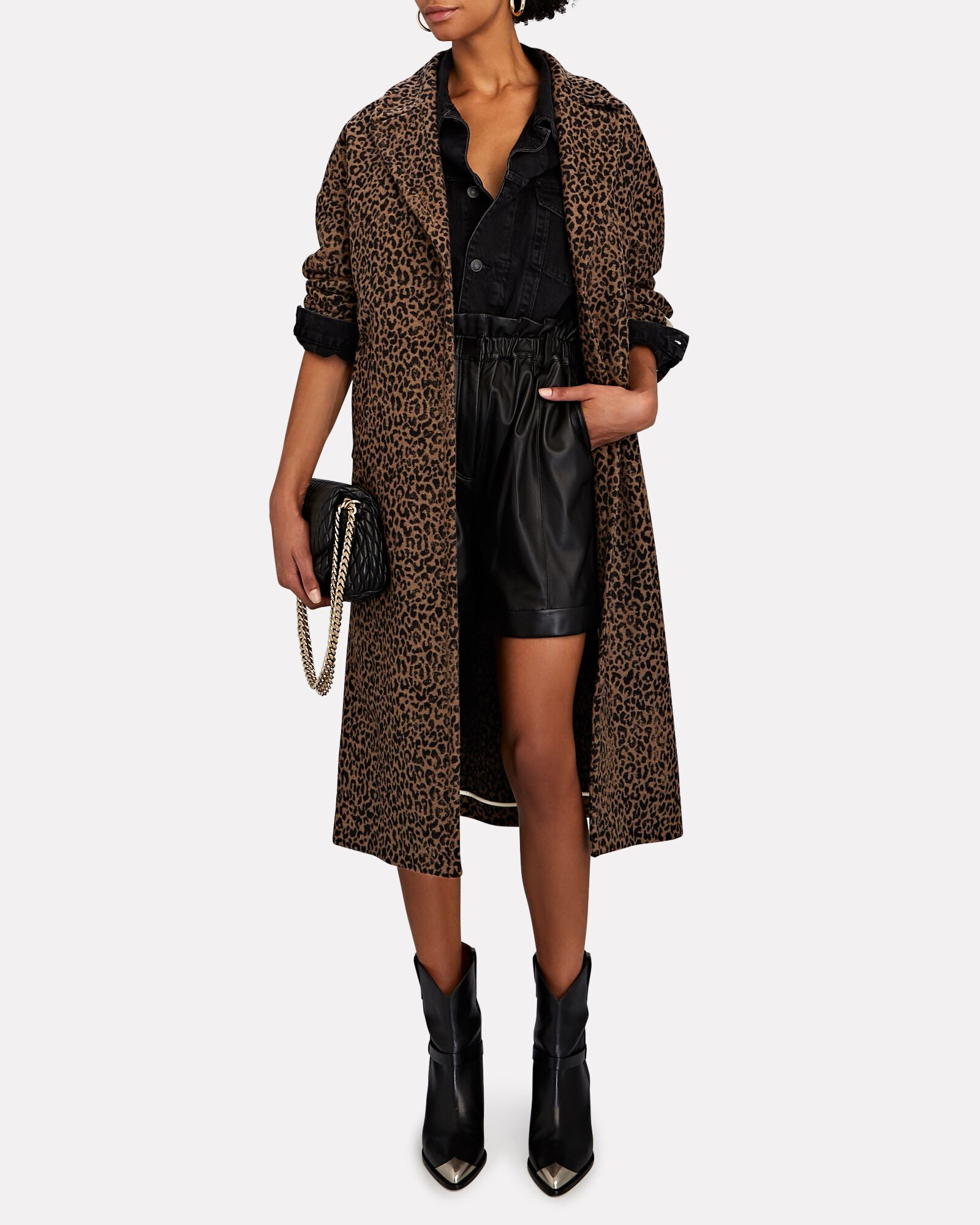 Leopard Jacquard Cocoon Coat | INTERMIX