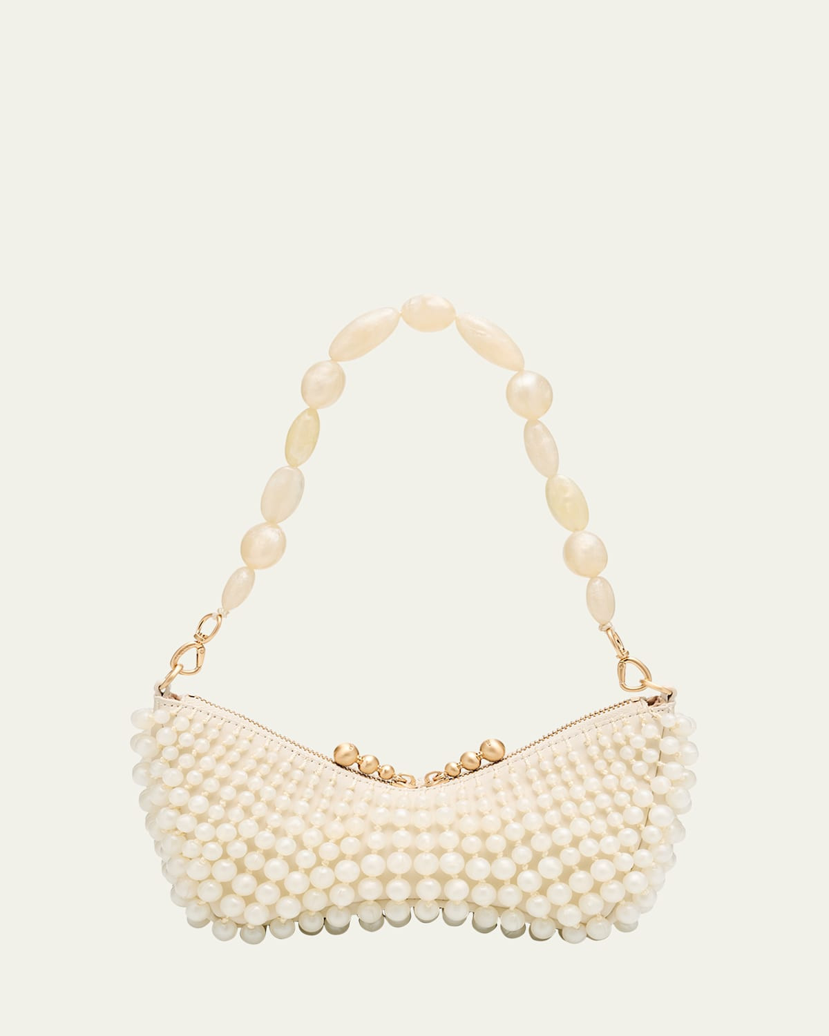Mercier Beaded Zip Shoulder Bag | Bergdorf Goodman