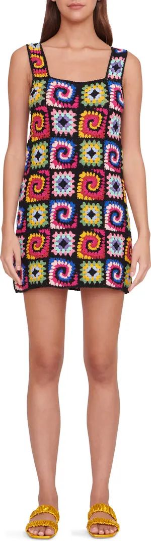 Psychedelic Crochet Minidress | Nordstrom