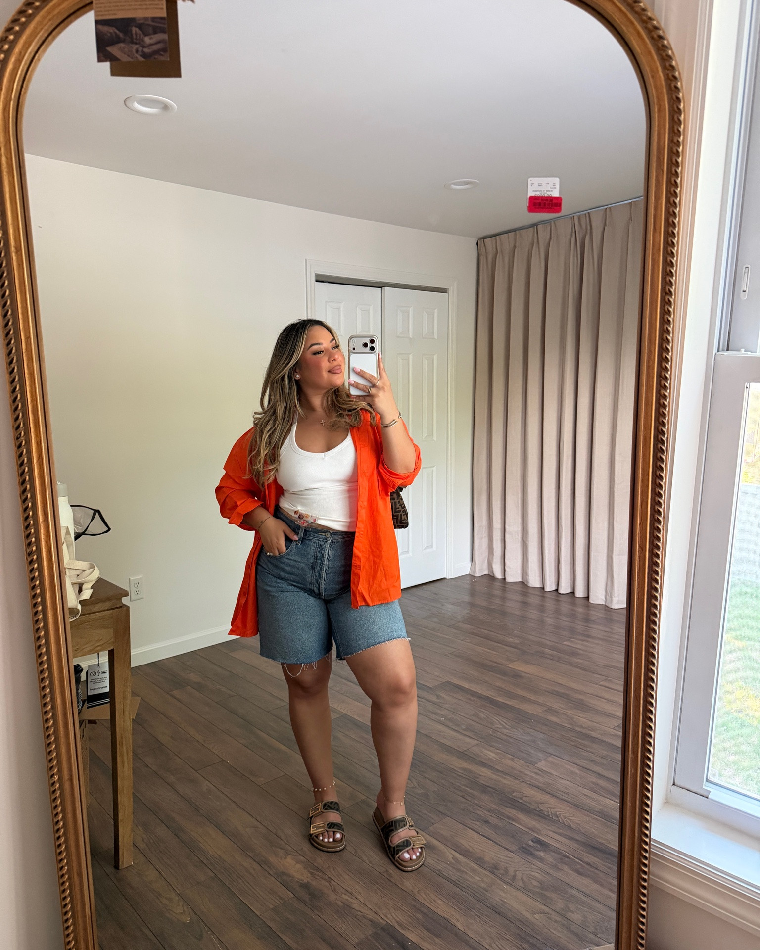 Quick casual fit🧡

Tank: L 
Shorts: 12 (TTS, not much stretch but I’m a 10/12 and they fit comfy with some wiggle room) 
Cover-Up: M( I linked a similar option)

#LTKSeasonal #LTKMidsize #LTKootd