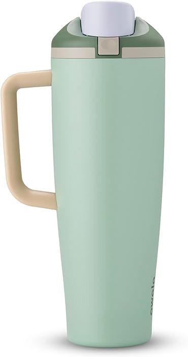 Owala FreeSip Tumbler - Stainless Steel - 40-oz. - Green (Eucalyptus) | Amazon (US)