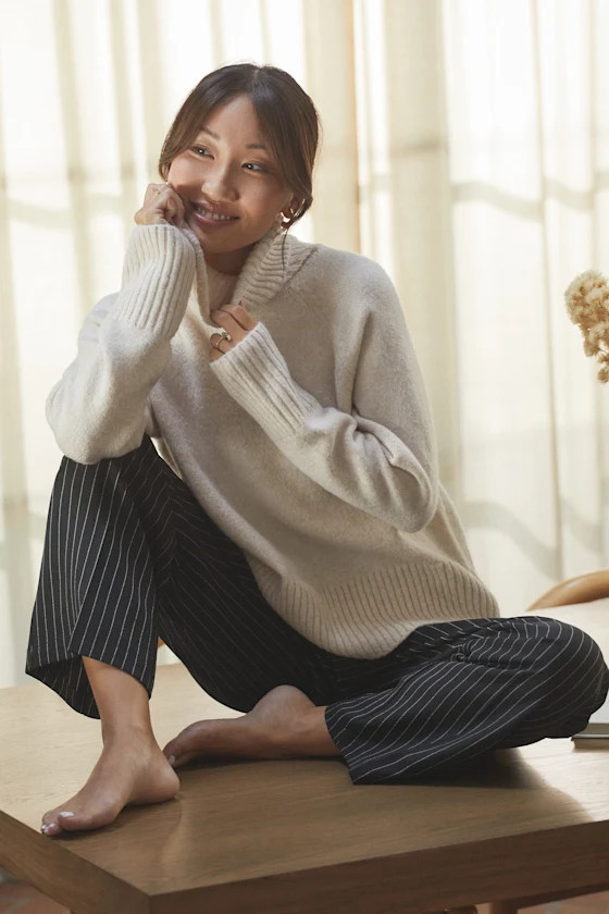 Pur-Suit of Chic Black Pinstripe Straight Leg Pants | Lulus