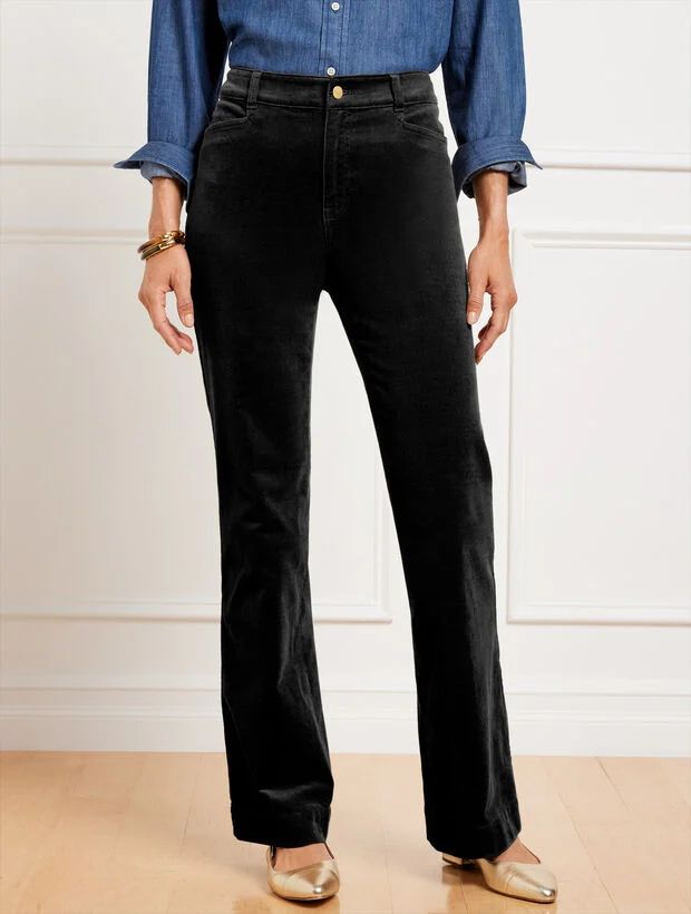 Stretch Corduroy Flare Leg Pants | Talbots