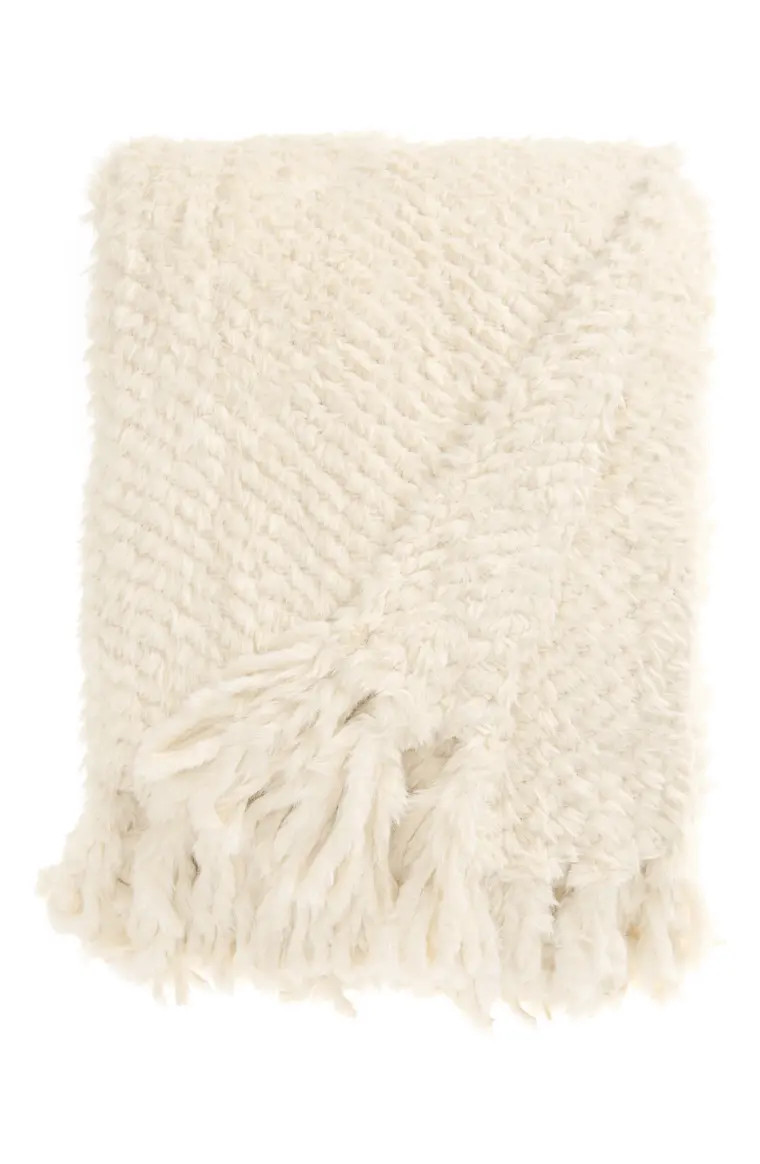Plume Faux Fur Throw Blanket | Nordstrom