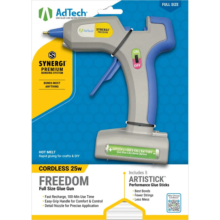AdTech Cordless Freedom Rechargeable Glue Gun - Full Size | Walmart (US)