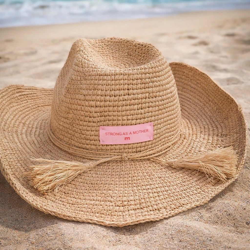 Strong as a mother® Raffia Western Hat - Natural | Mother Hats