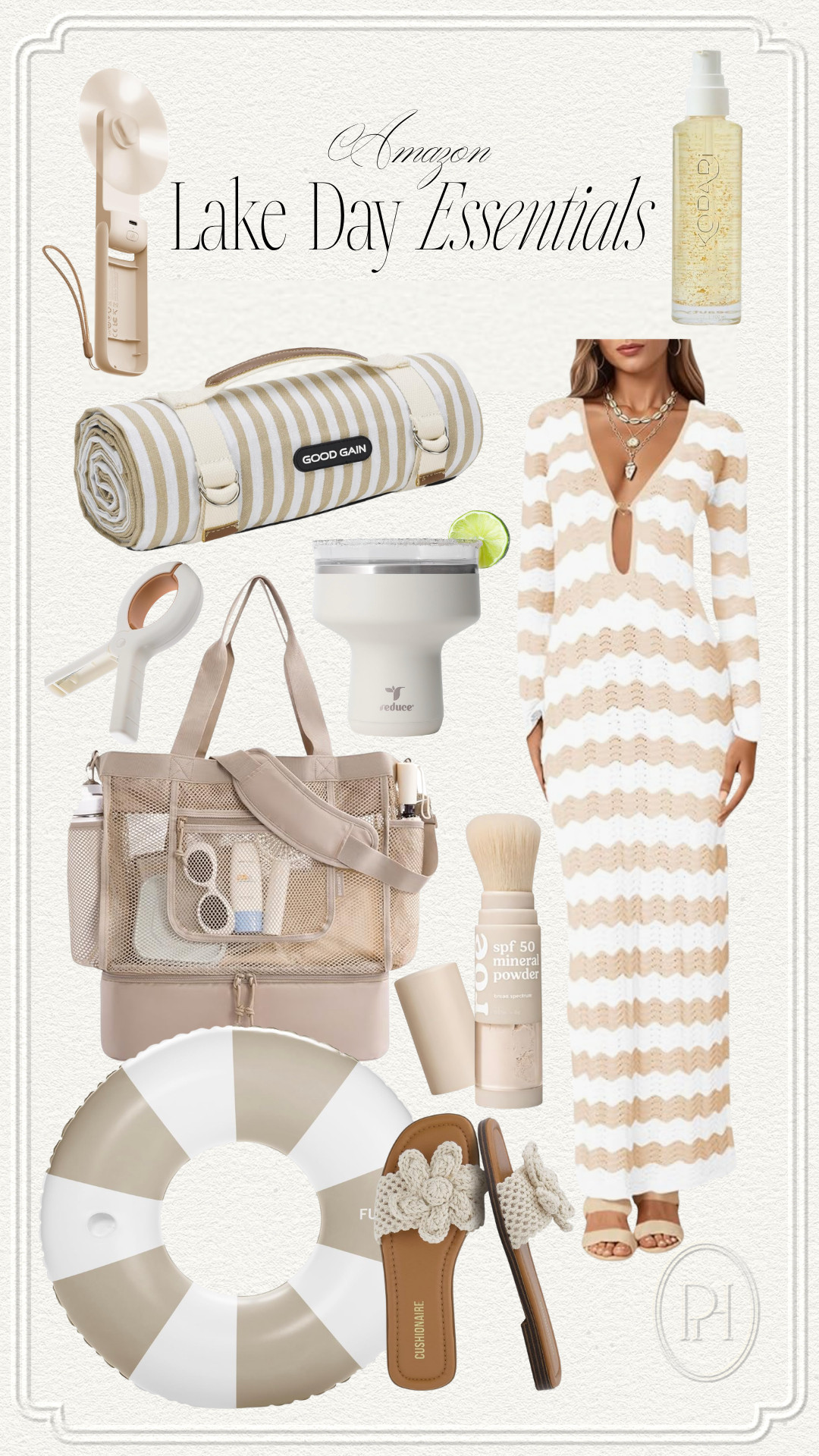 Lake day essentials from Amazon!

beach coverup, swim coverup, beach dress, pool inflatable, beach blanket, beach towel, handheld fan, body oil, mineral sunscreen, margarita tumbler, towel clips, beach tote bag, soft cooler, crochet sandals, neutral sandals, slides, summer style, summer looks, summer fashion, summer outfit, beach toys 

 #LTKSeasonal #LTKSwim #LTKTravel