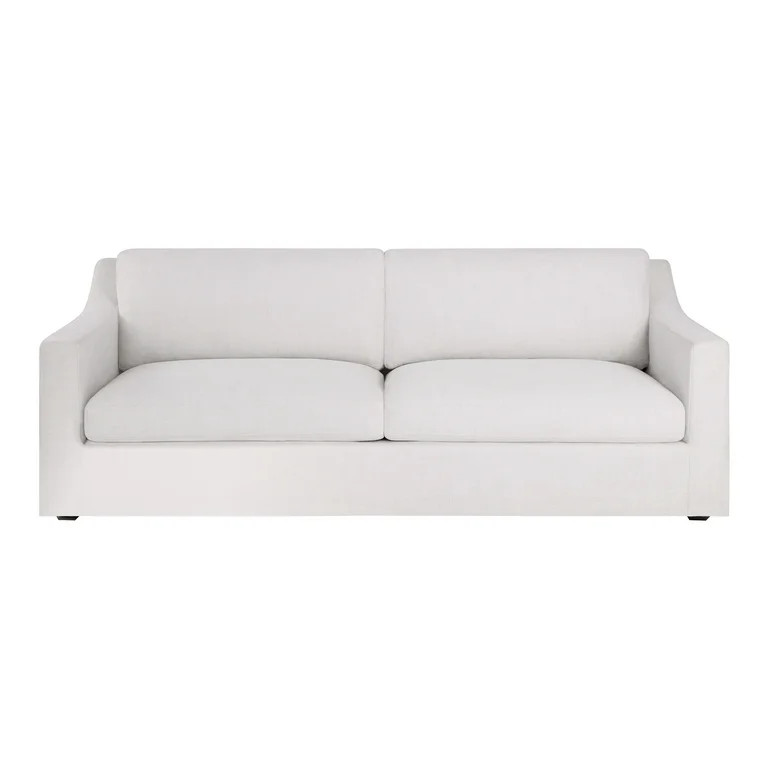 My Texas House Briar 87” Sofa, Cream Linen Fabric | Walmart (US)