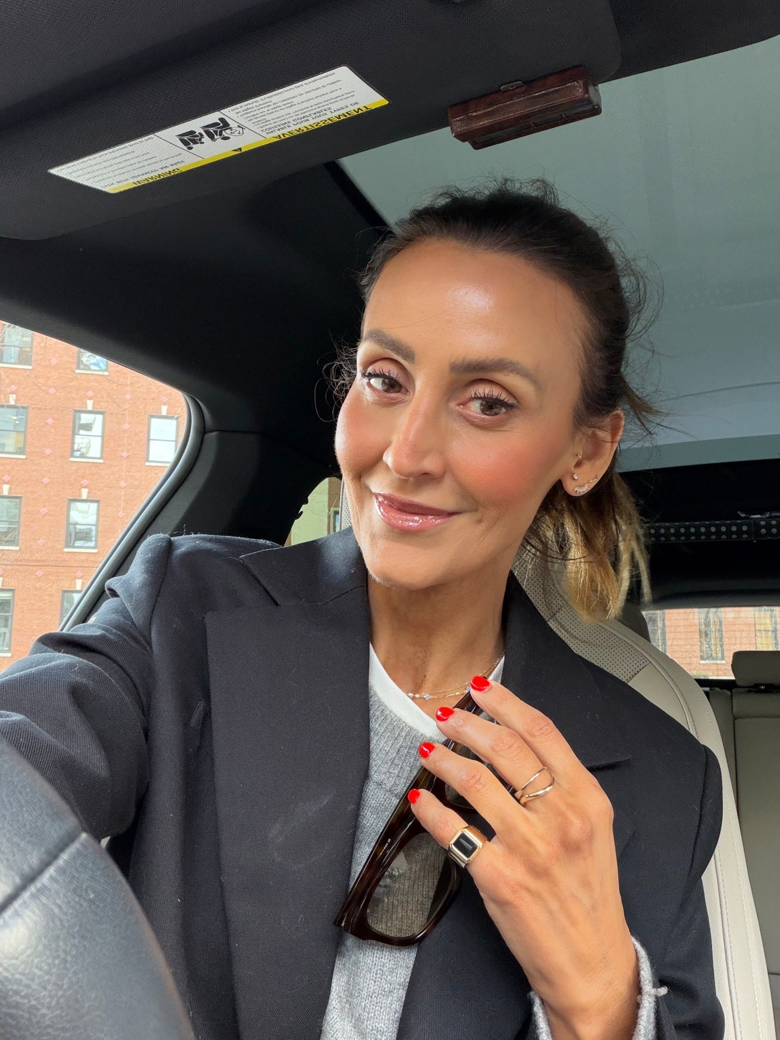 My blush is shade obsession and lip color 808 Kylie - blazer size xs - fits oversized and my fave cashmere sweater on rotation xs 

#LTKgrwm #LTKdayinmylife #LTKootd