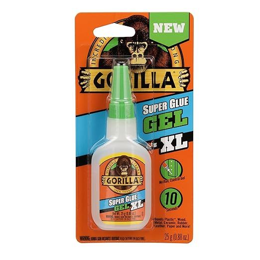 Gorilla Super Glue Gel XL, 25 Gram, Clear, (Pack of 1) | Amazon (US)