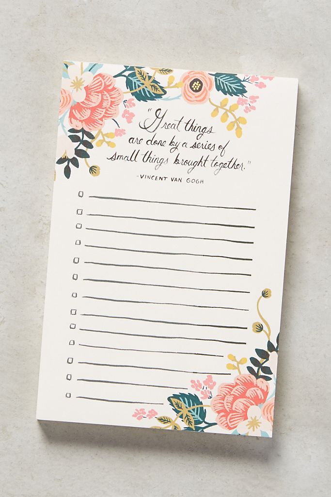 Rifle Paper Co. Great Things Notepad | Anthropologie (US)