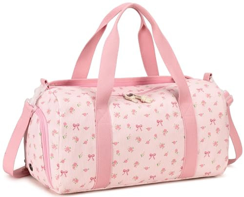 BTOOP Duffle Bag for Gym Sports Women Girls Workout Travel Bag Weekender with Shoe Compartment and Wet Pocket | Amazon (US)