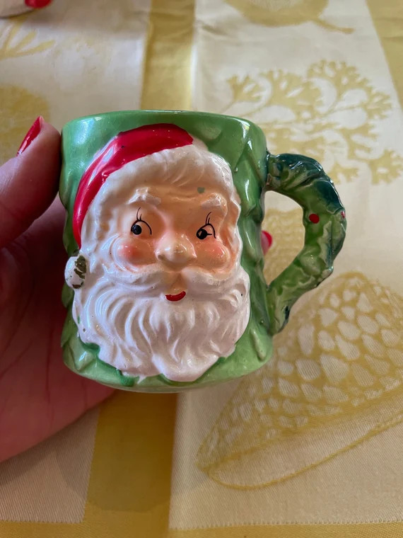 Vintage Chase Japan Santa Mug Planter | Etsy | Etsy (US)