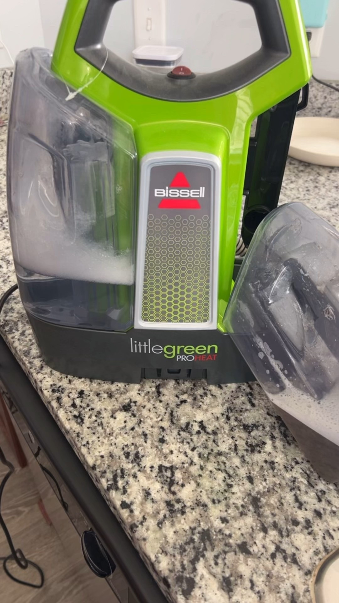 This green machine is absolutely amazing! Whether I want to shampoo the carpets, clean up stains or if the little pupper pukes on anything, this saves me from throwing everything out! You fill up one side with the bissell soap and water and the other shows you how much GUNK you got out🙌🏻🧼🧹🫧

#LTKHome #LTKdayinmylife #LTKGiftGuide