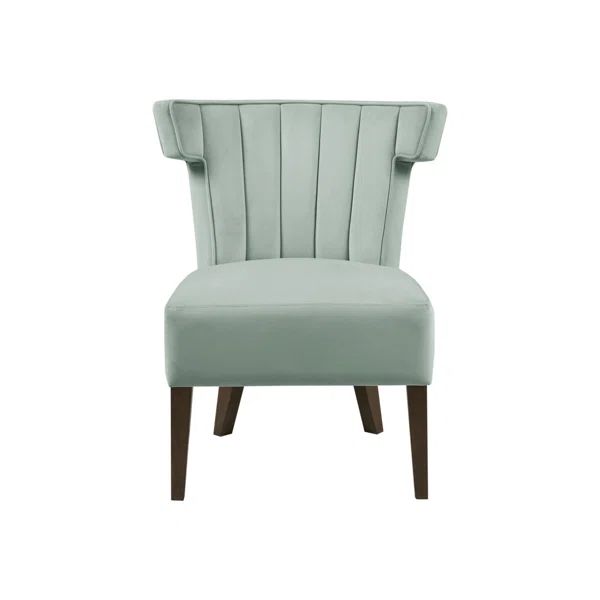 Wrenly Grafton Velvet Armless Accent Lounge Chair | Wayfair North America