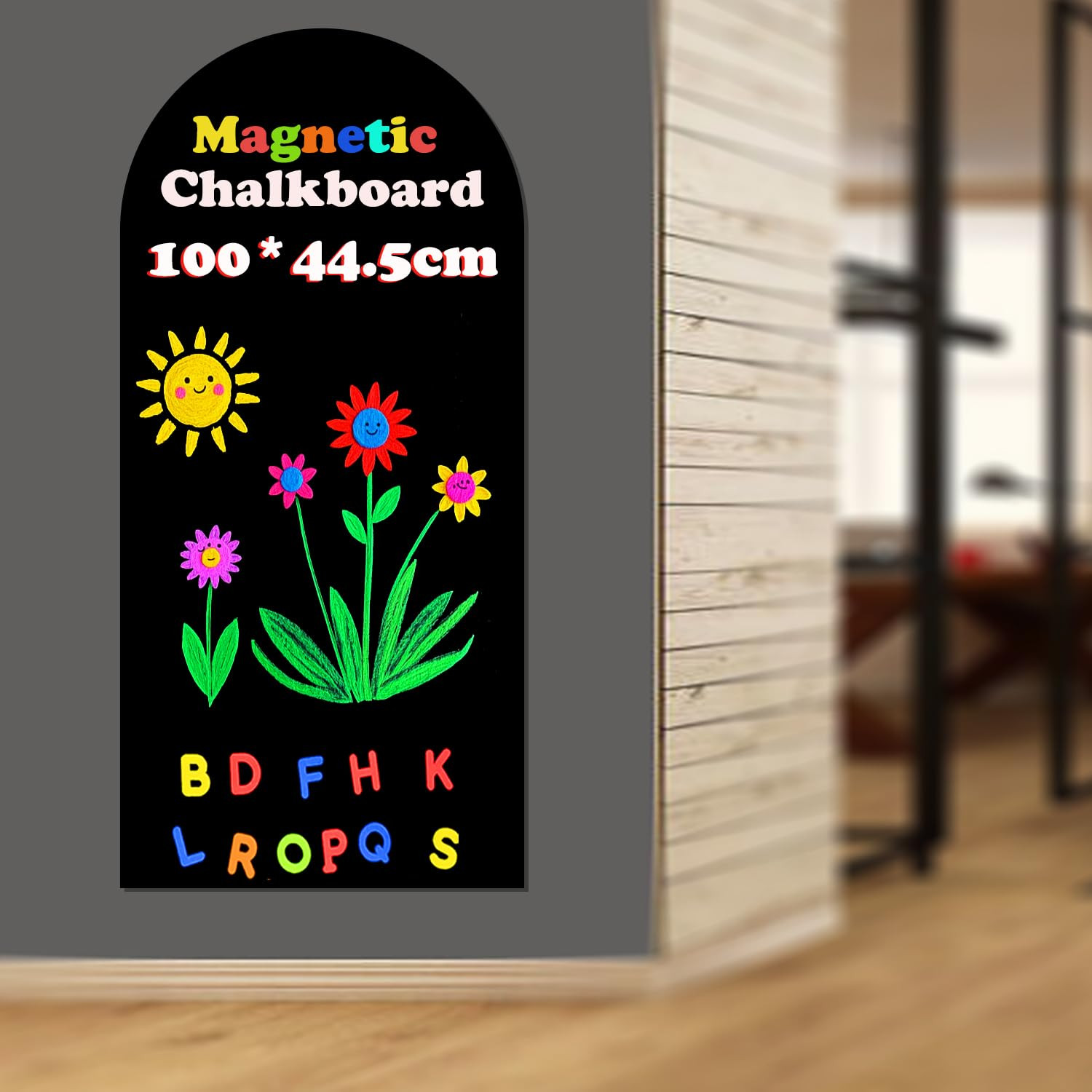 Magnetic Chalkboard Wall Arch Decal 39.3"x17.5" Contact Paper Peel and Stick for Walls Self Adhes... | Amazon (US)