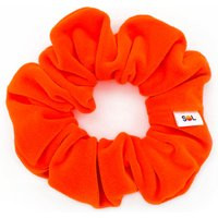 Velvet Hair Scrunchie Neon Hot Orange, Handmade Scrunchie, Accessory, Bright Orange Scrunchy, Vsco 0 | Etsy (US)