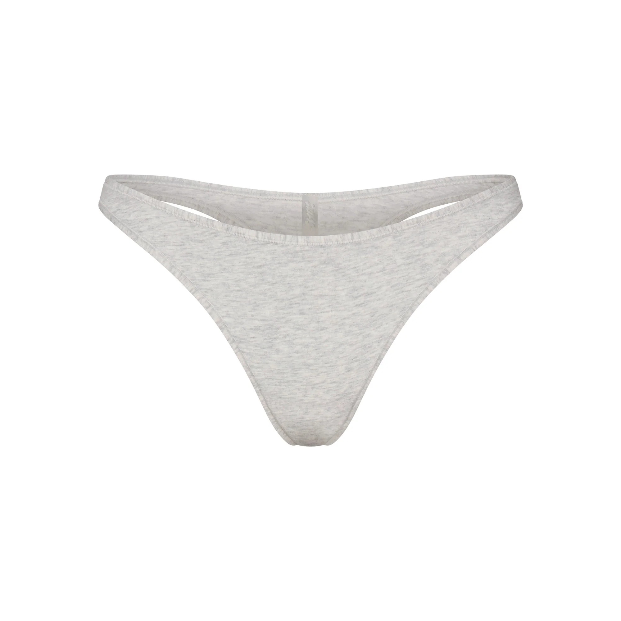EVERYDAY COTTON THONG | LIGHT HEATHER GREY | SKIMS | SKIMS (US)