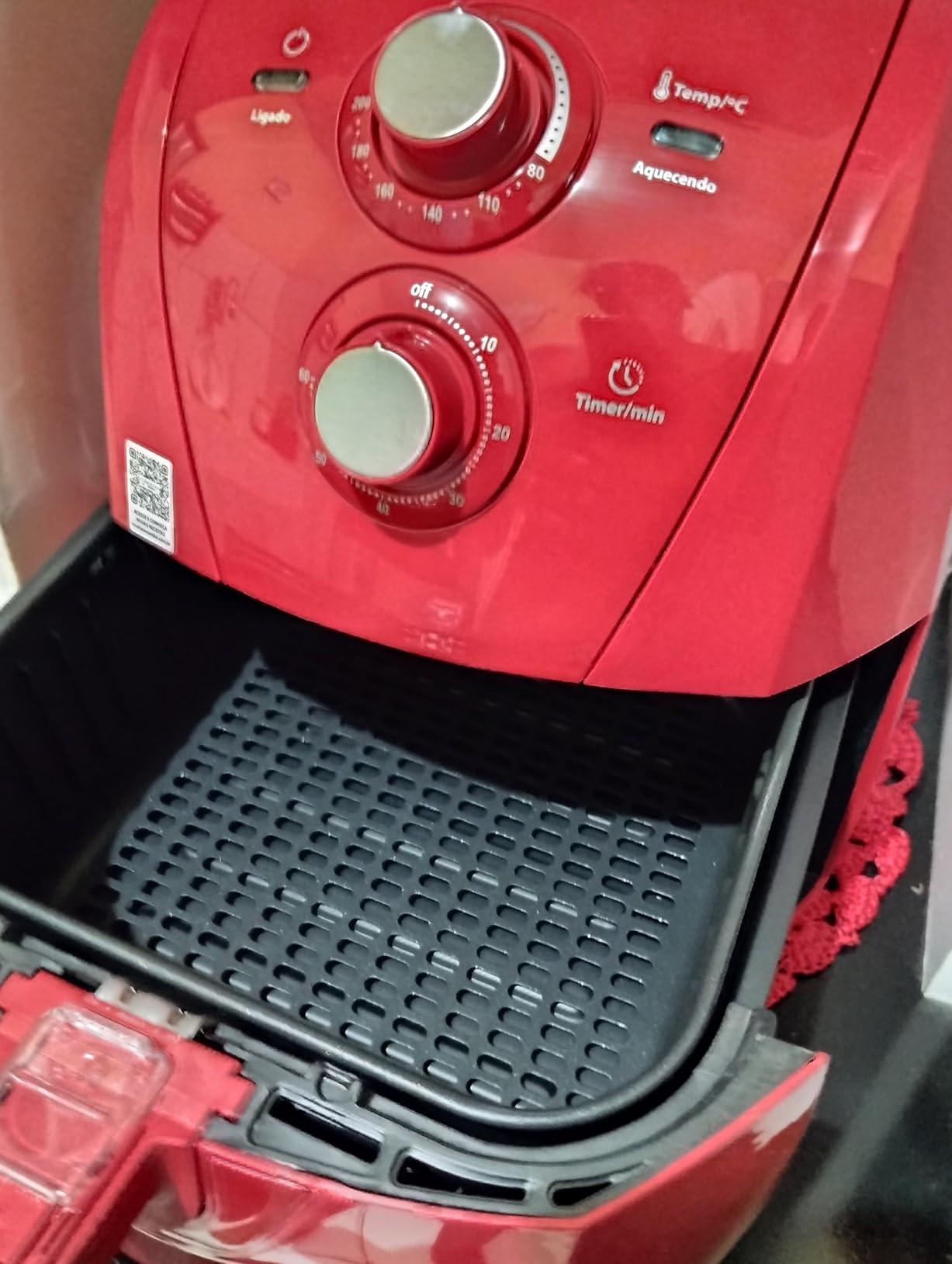 MONDIAL Fritadeira Sem Óleo Air Fryer 4L, Vermelho/Inox, 1500W, 110V - AFN-40-RI | Amazon (BR)