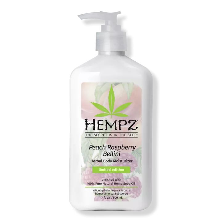HempzLimited Edition Peach Raspberry Bellini Herbal Body Moisturizer | Ulta