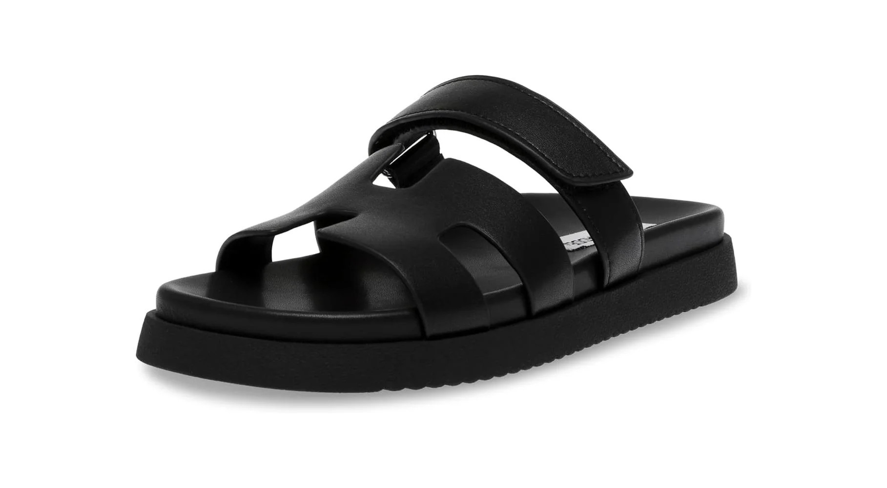 Steve Madden Mayven Womens Slide - Black Leather | Shop Simon