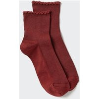 Uniqlo - Heattech Socks (crew Frill) - Red - UK4-7.5(24-26cm) | UNIQLO (UK)