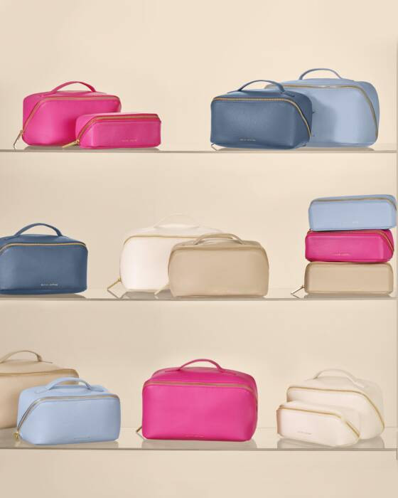 Medium Make Up and Wash Bag in Off White | Katie Loxton Ltd. (UK)