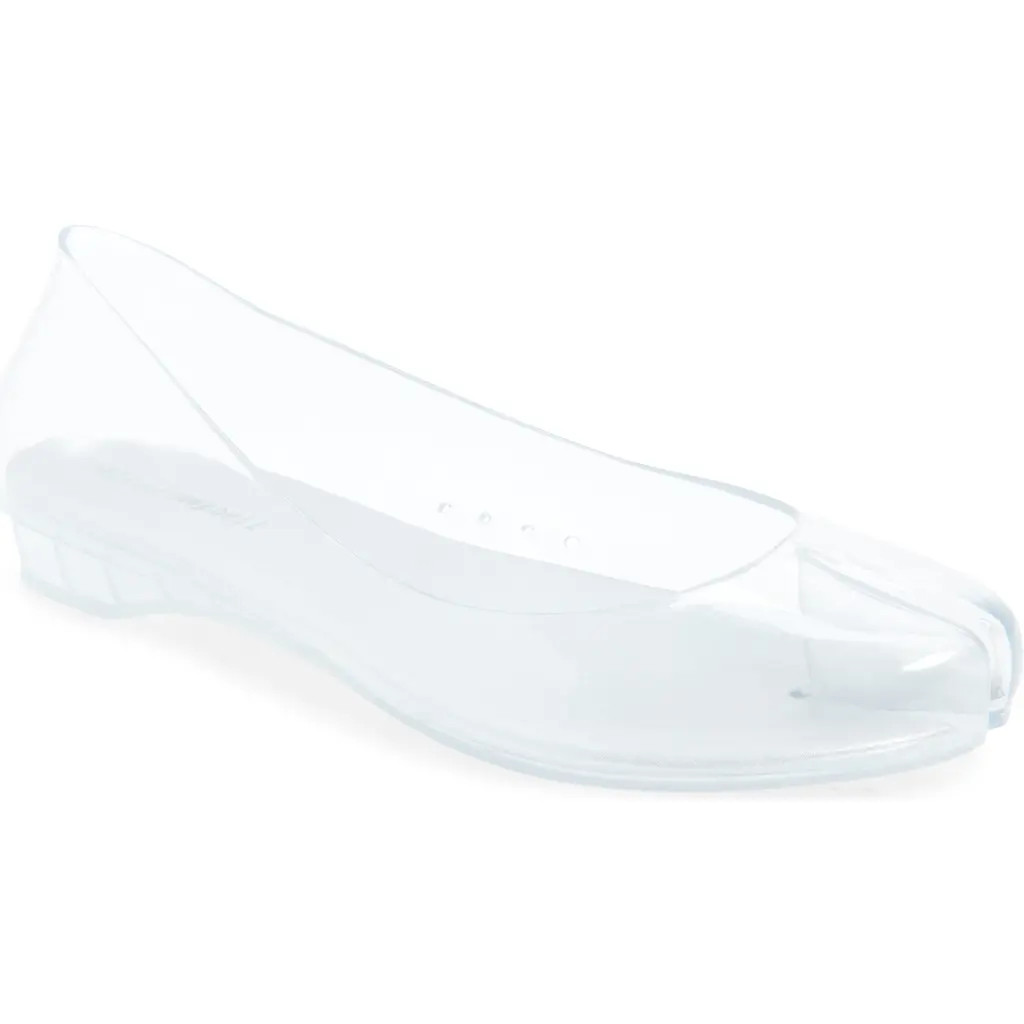 Jeffrey Campbell Fixed Split Toe Jelly Flat in Clear at Nordstrom, Size 6 | Nordstrom