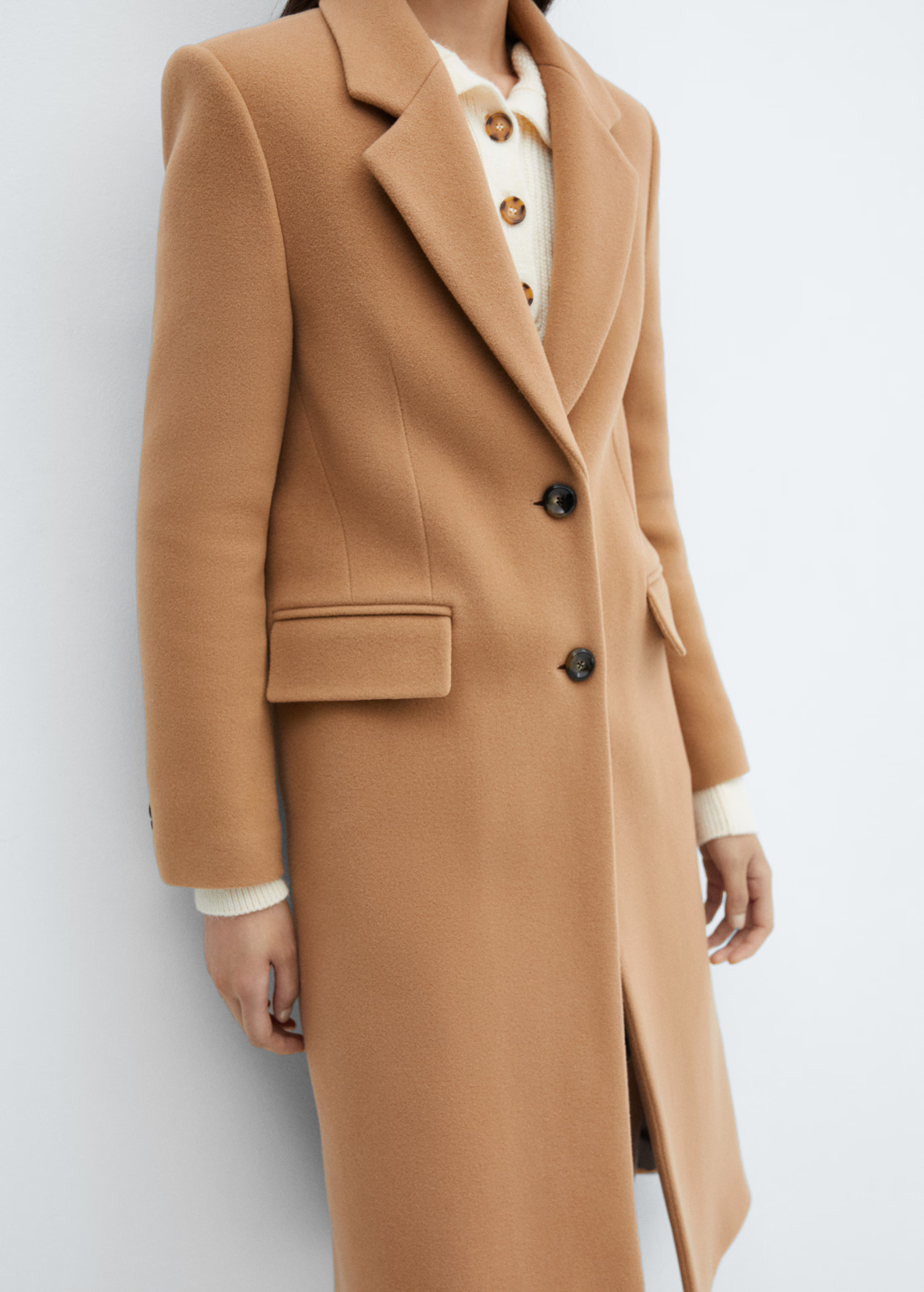 Virgin wool midi-coat - Women | MANGO USA | Mango (US/MX/AU)