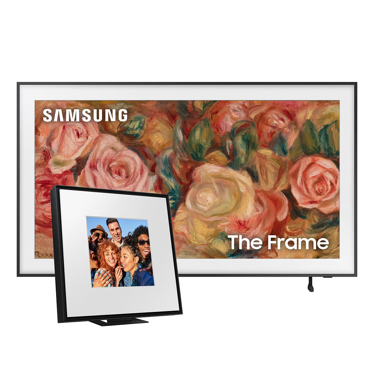 Samsung LS03D 50" The Frame QLED 4K HDR Smart TV with Slim-Fit Wall Mount (2024) and HW-LS60D Mus... | Target