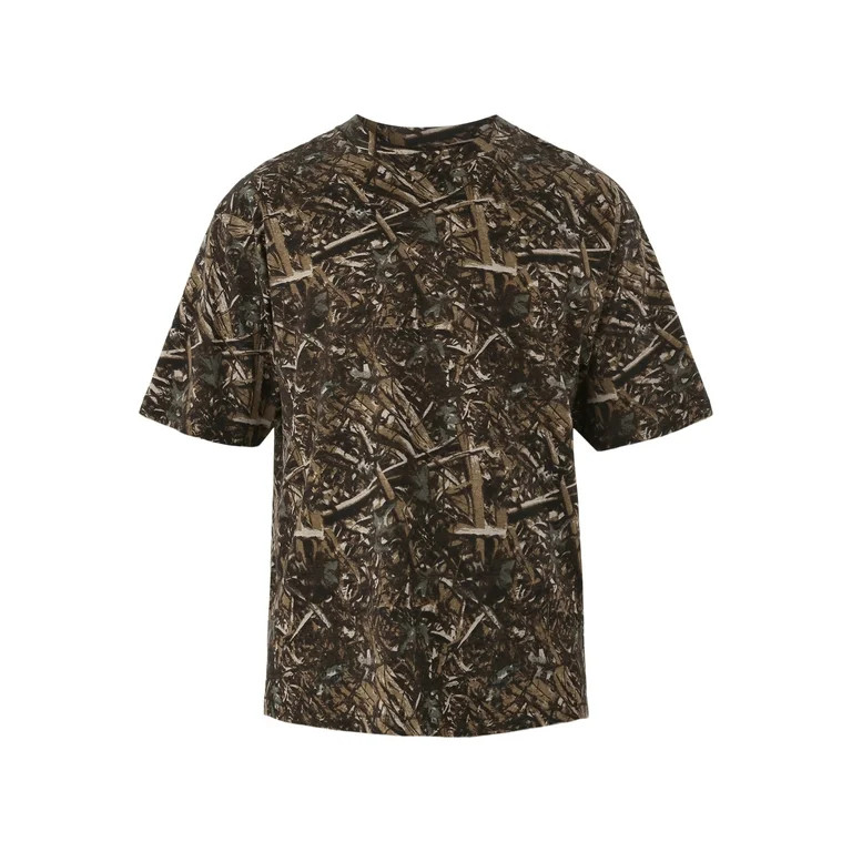 No Boundaries All Gender Cotton Oversize Tee with Short Sleeves, Men's Sizes XS-5XL | Walmart (US)
