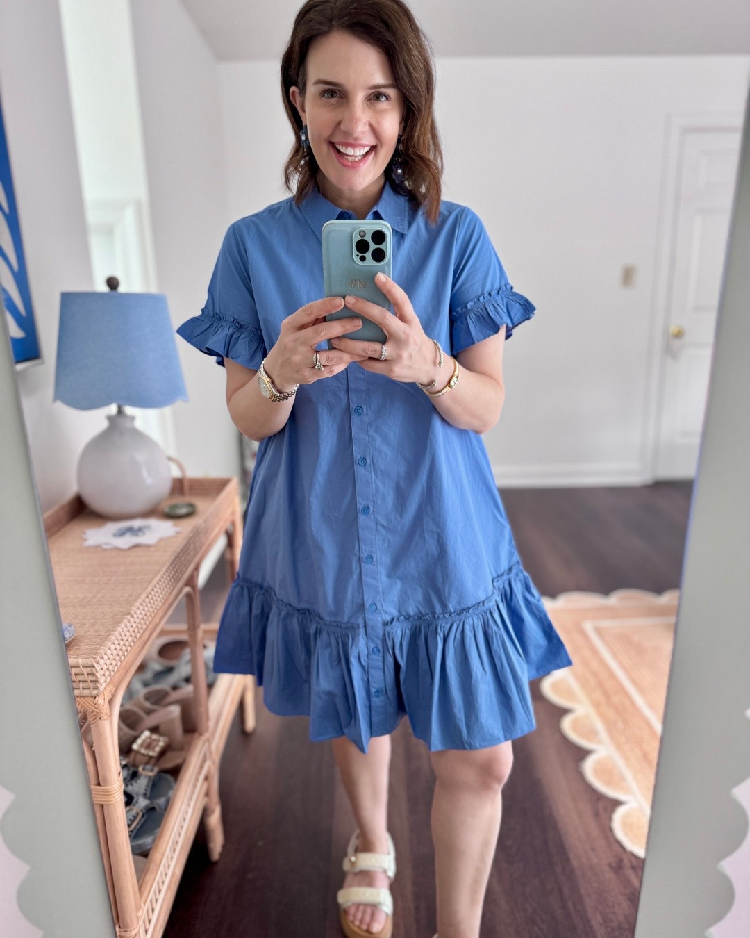 Looking for an easy to wear grandmillennial dress for summer? This blue mini is perfect!  

#LTKStyleTip #LTKFindsUnder100 #LTKWorkwear