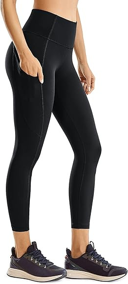 Womens Naked Feeling Workout Capris Leggings 23'' - High Waisted Gym Tummy Control Yoga Pants wit... | Amazon (US)