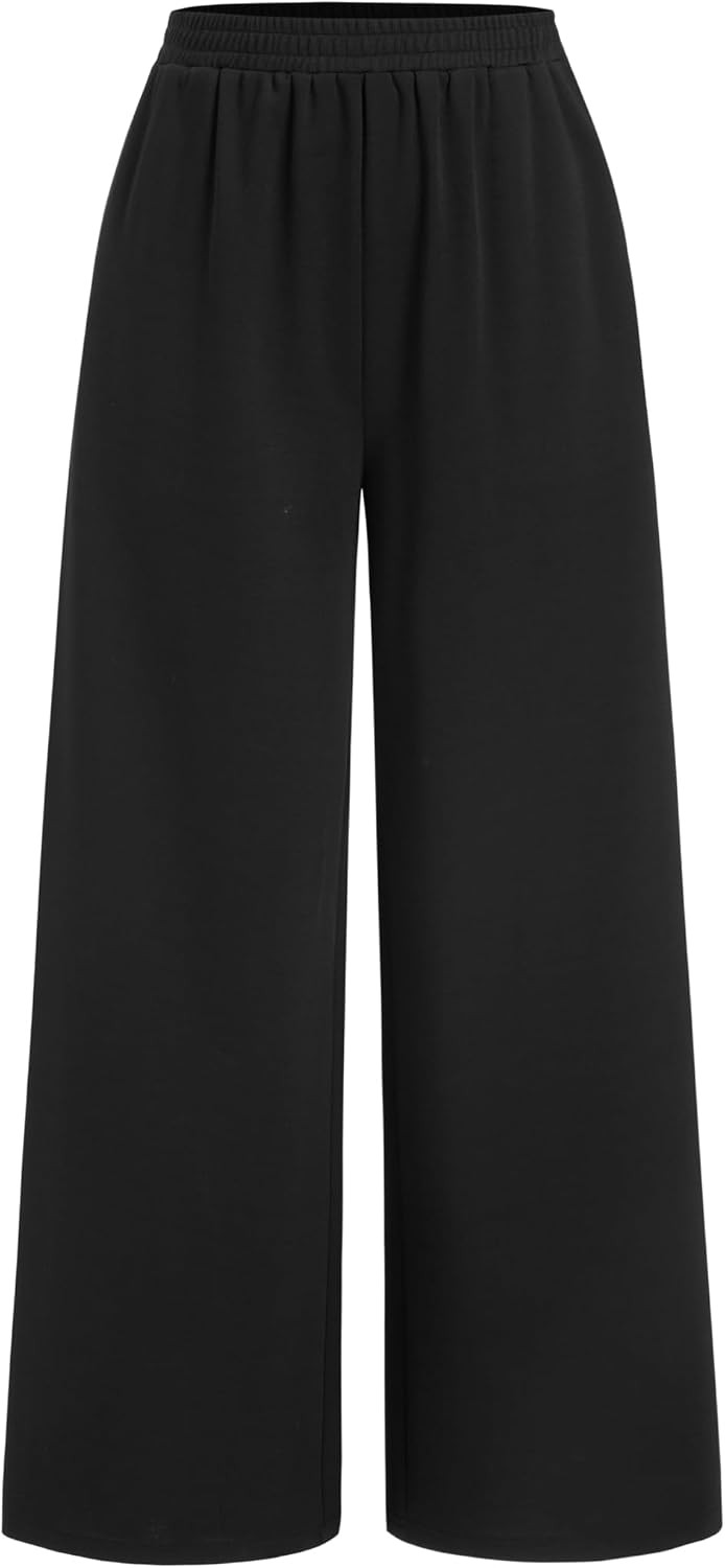CIDER Women Leopard Print Wide Leg Lounge Pants Sweatpants Trousers | Amazon (US)