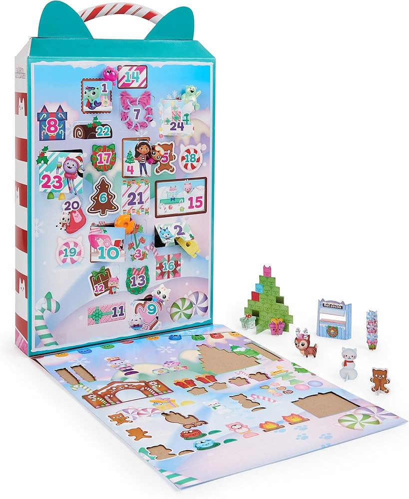 Gabby’s Dollhouse, Advent Calendar 2023, 24 Surprise Toys with Figures, Stickers & Dollhouse Ac... | Amazon (US)