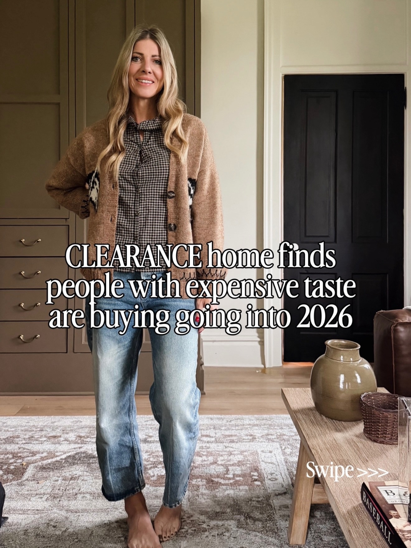 ❤️✨Comment “WANT” and we’ll DM you the links to this post. Must be following for automation to work.✨❤️

I found some really good end of year clearance you probably haven’t seen including major furniture markdowns worth grabbing. I am also sharing a few requests you asked for plus styled entryway and living room ideas to help you get your space back together after the holidays.
also did some digging on Walmart and found some great new arrivals for spring decor