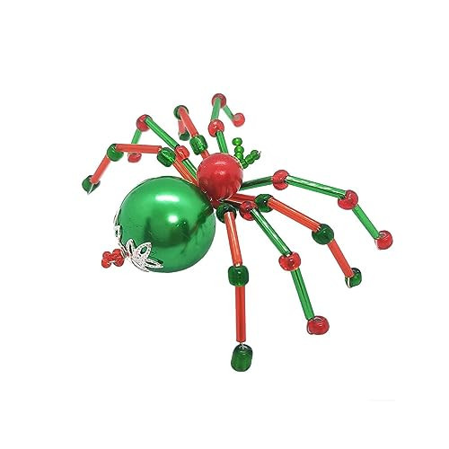 Christmas Red Green Beaded Spiders Home Decoration | Christmas Tree Decor | Christmas Spider Ornaments | | Xmas Home Decor | Unique Christmas Gift for Kids Adults (Style 2) | Amazon (US)