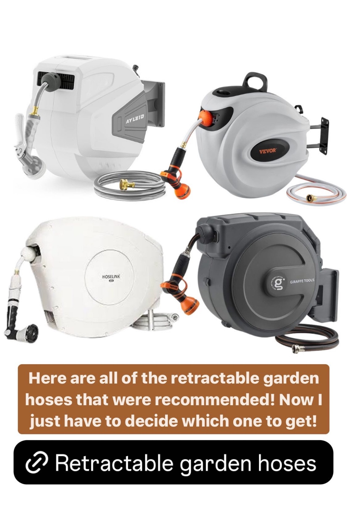 Retractable garden hose reel

#LTKHome #LTKSeasonal