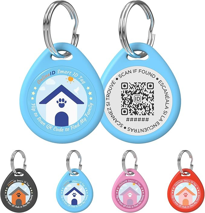 1 Pack Personalized Dog Tags,QR Code Pet ID Tags with Online Profile systerm,Editable Any Names a... | Amazon (US)