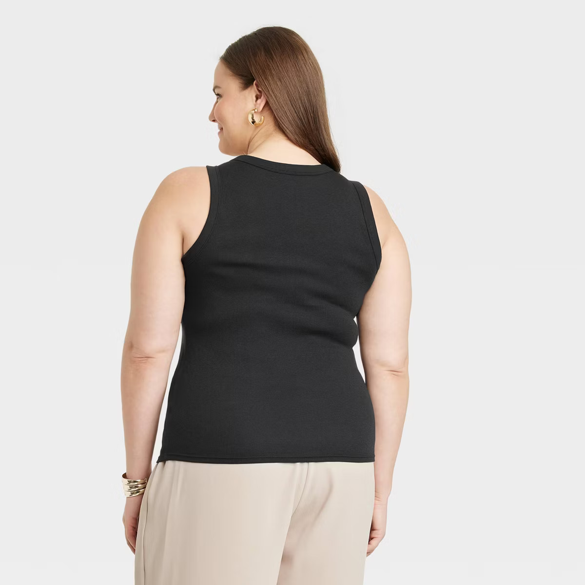 Women's Slim Fit Ribbed Tank Top - A New Day™ | Target