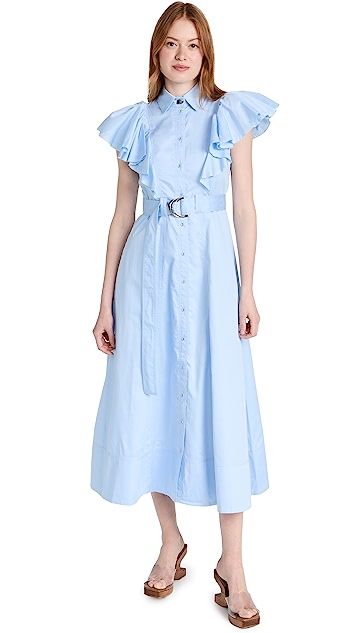 Kindred Frill Sleeve Midi Dress | Shopbop